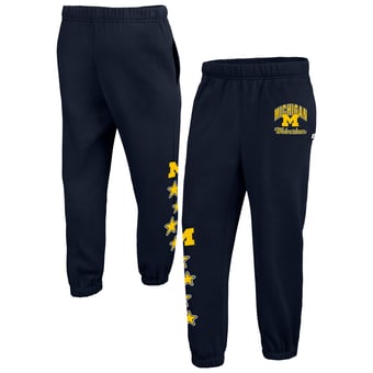 Women's '47  Navy Michigan Wolverines Seeing Stars Venice Jogger Pants