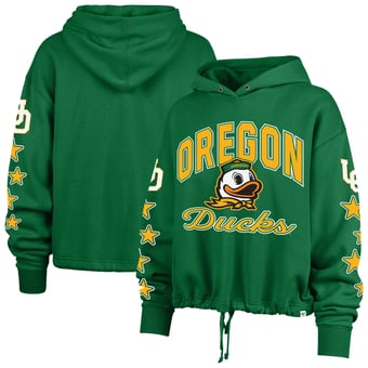 Women's '47  Kelly Green Oregon Ducks Starry Eyed Venice Pullover Hoodie