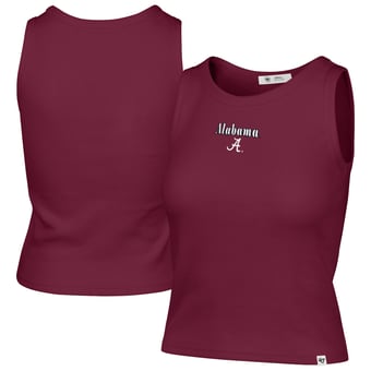 Women's '47 Crimson Alabama Crimson Tide Straight Cut Baby Rib Tank Top