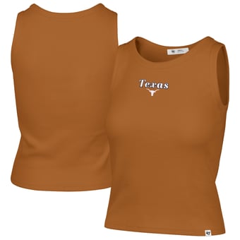 Women's '47 Texas Orange Texas Longhorns Straight Cut Baby Rib Tank Top