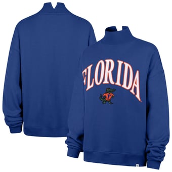 Women's '47  Royal Florida Gators Mock Neck Sweatshirt