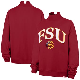 Women's '47  Garnet Florida State Seminoles Mock Neck Sweatshirt