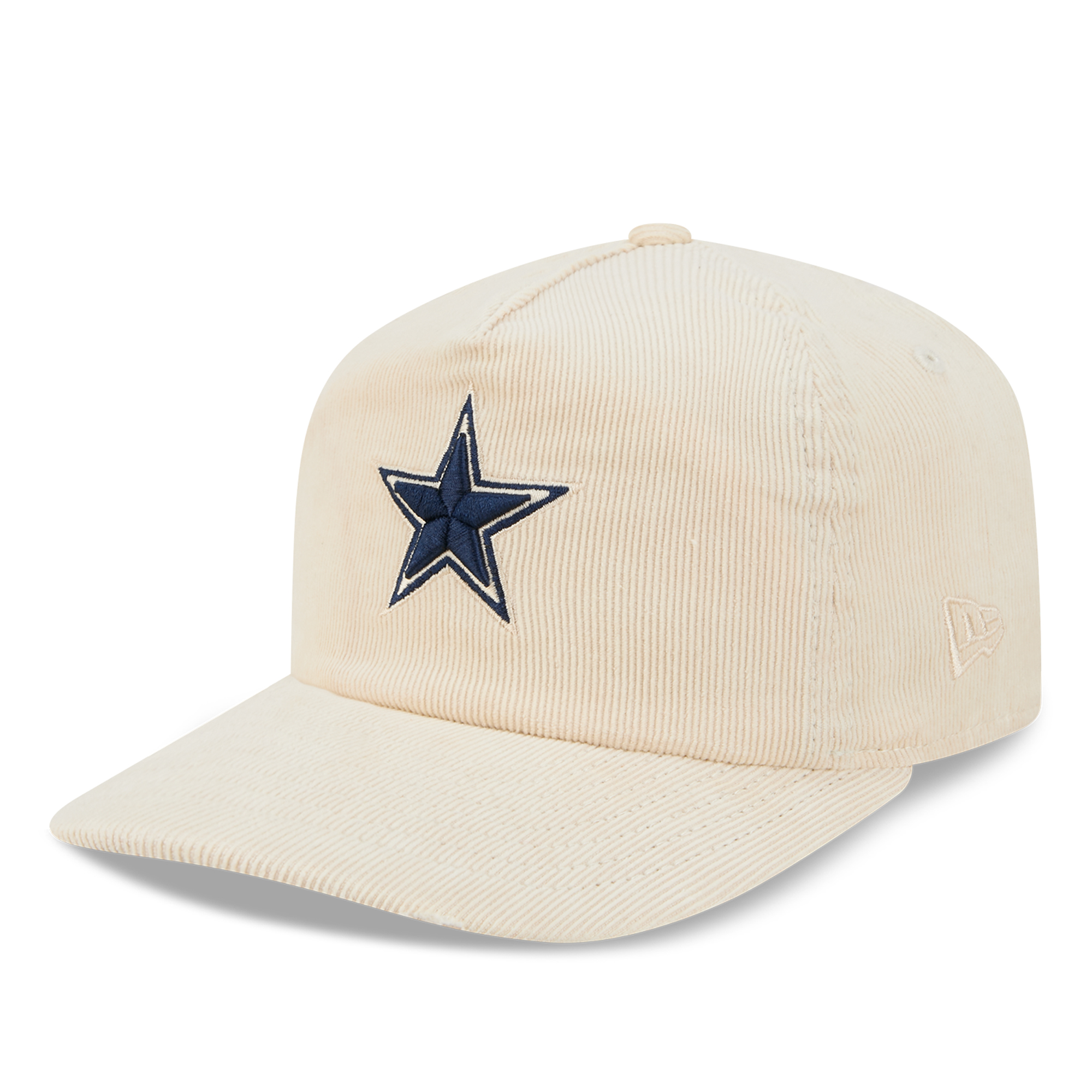 Men's New Era Cream Dallas Cowboys Corduroy 19TWENTY Adjustable Hat