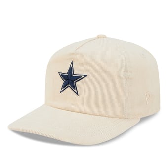 Men's New Era Cream Dallas Cowboys Corduroy 19TWENTY Adjustable Hat