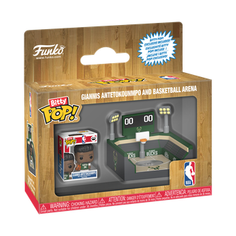 Funko Giannis Antetokounmpo Milwaukee Bucks Bitty POP! Town Arena