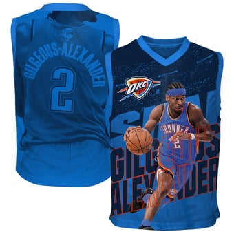 Youth Outerstuff Shai Gilgeous-Alexander Blue Oklahoma City Thunder Icon Play Jersey
