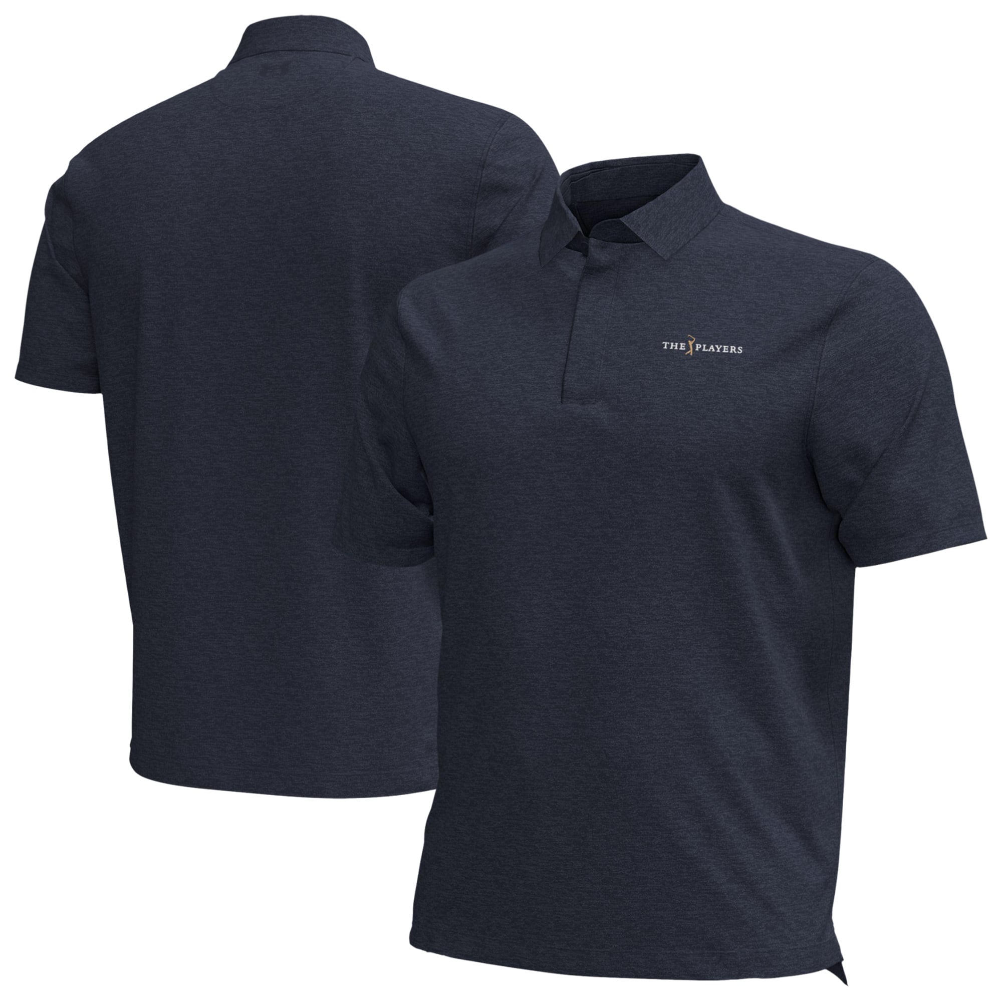 Men's Under Armour Navy THE PLAYERS Drive Heather Polo