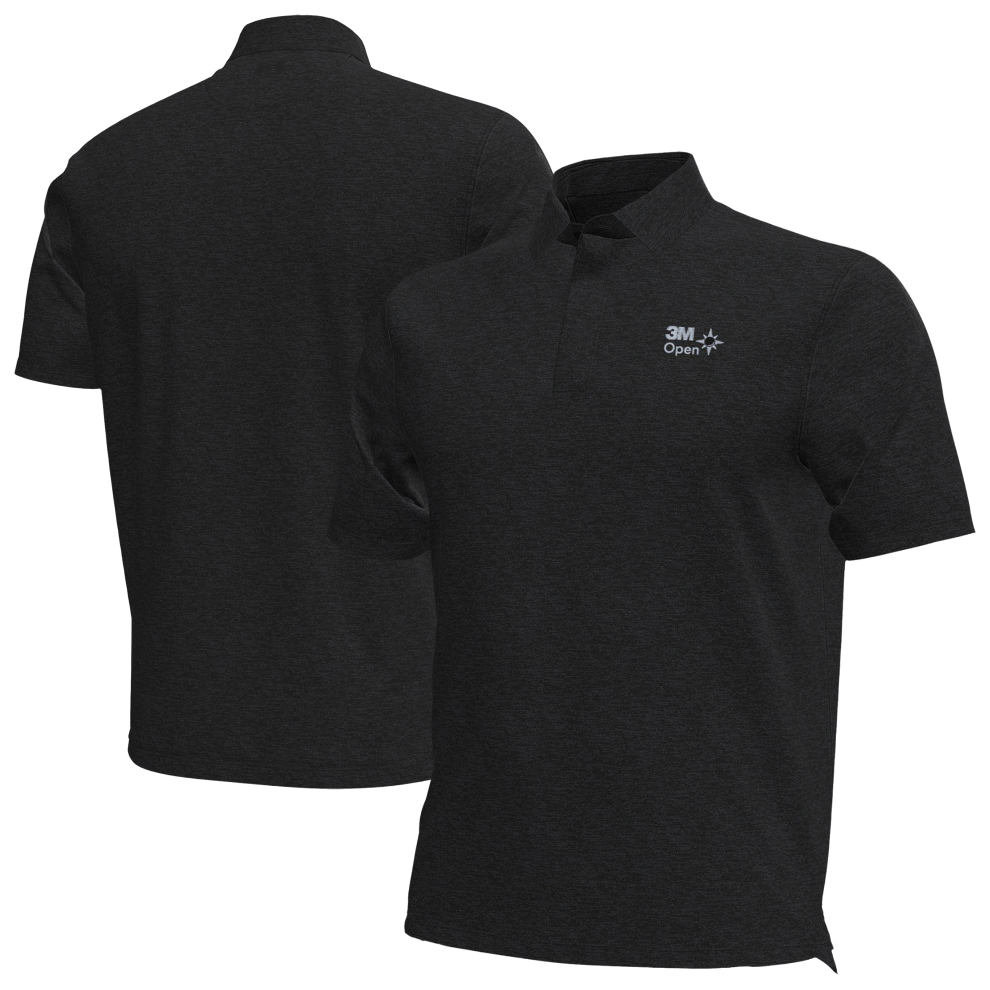 Men’s Under Armour Black 3M Open Drive Heather Polo Men’s Under Armour Black 3M Open Drive Heather Polo