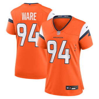 Women's Nike DeMarcus Ware  Orange Denver Broncos Team Retired Game Jersey