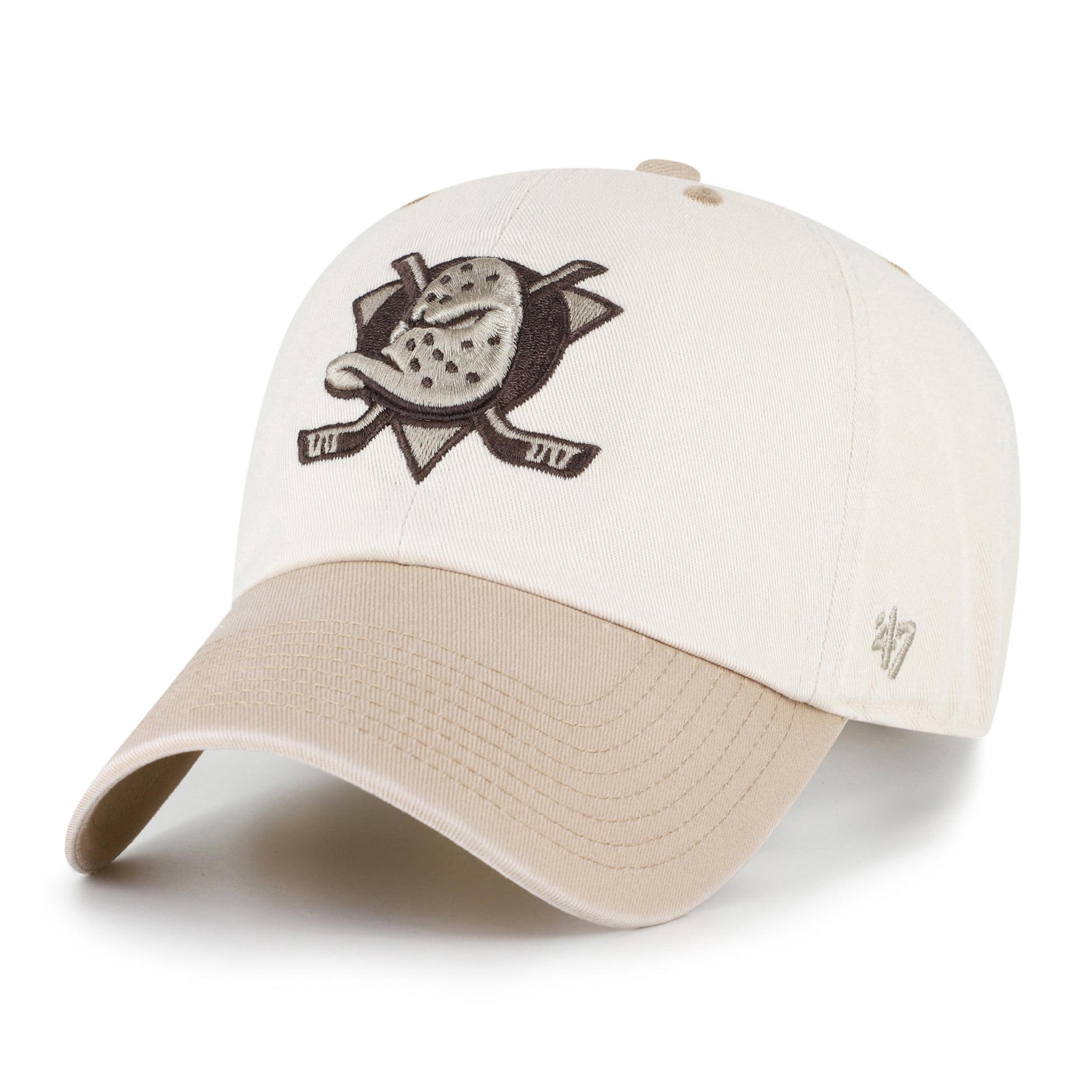 Men's '47  Natural/Tan Anaheim Ducks Neutral Terrain Clean Up Adjustable Hat