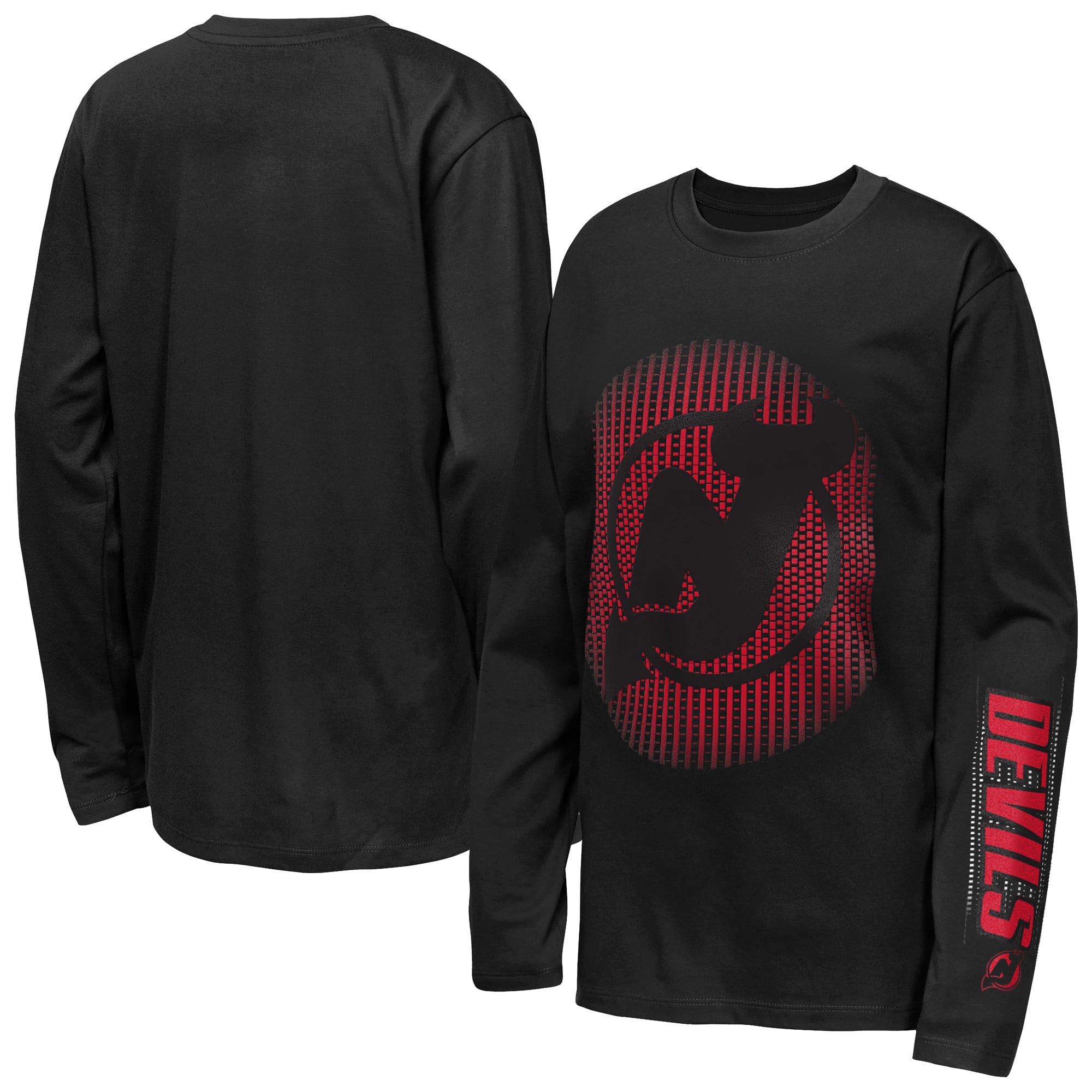 Youth Outerstuff Black New Jersey Devils Regroup & Reset Long Sleeve T-Shirt