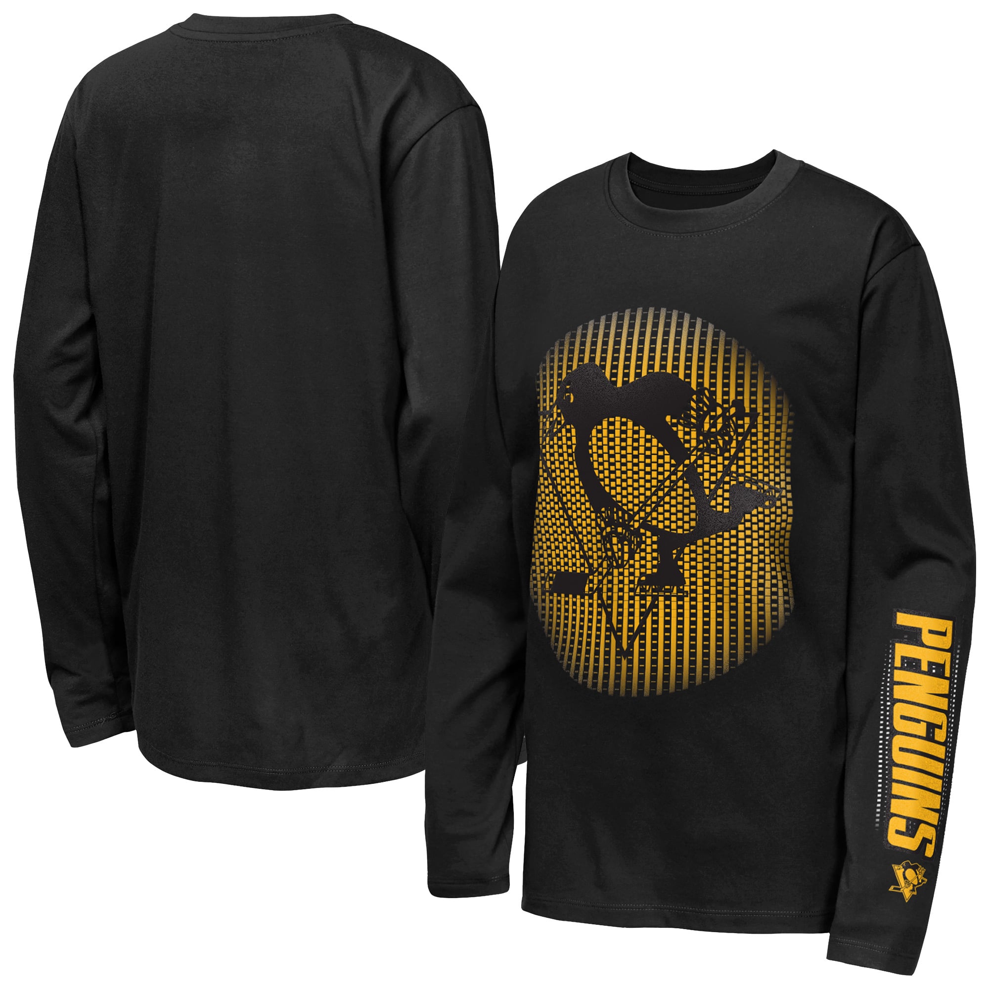 Youth Outerstuff Black Pittsburgh Penguins Regroup & Reset Long Sleeve T-Shirt