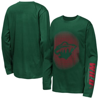 Youth Outerstuff Green Minnesota Wild Regroup & Reset Long Sleeve T-Shirt