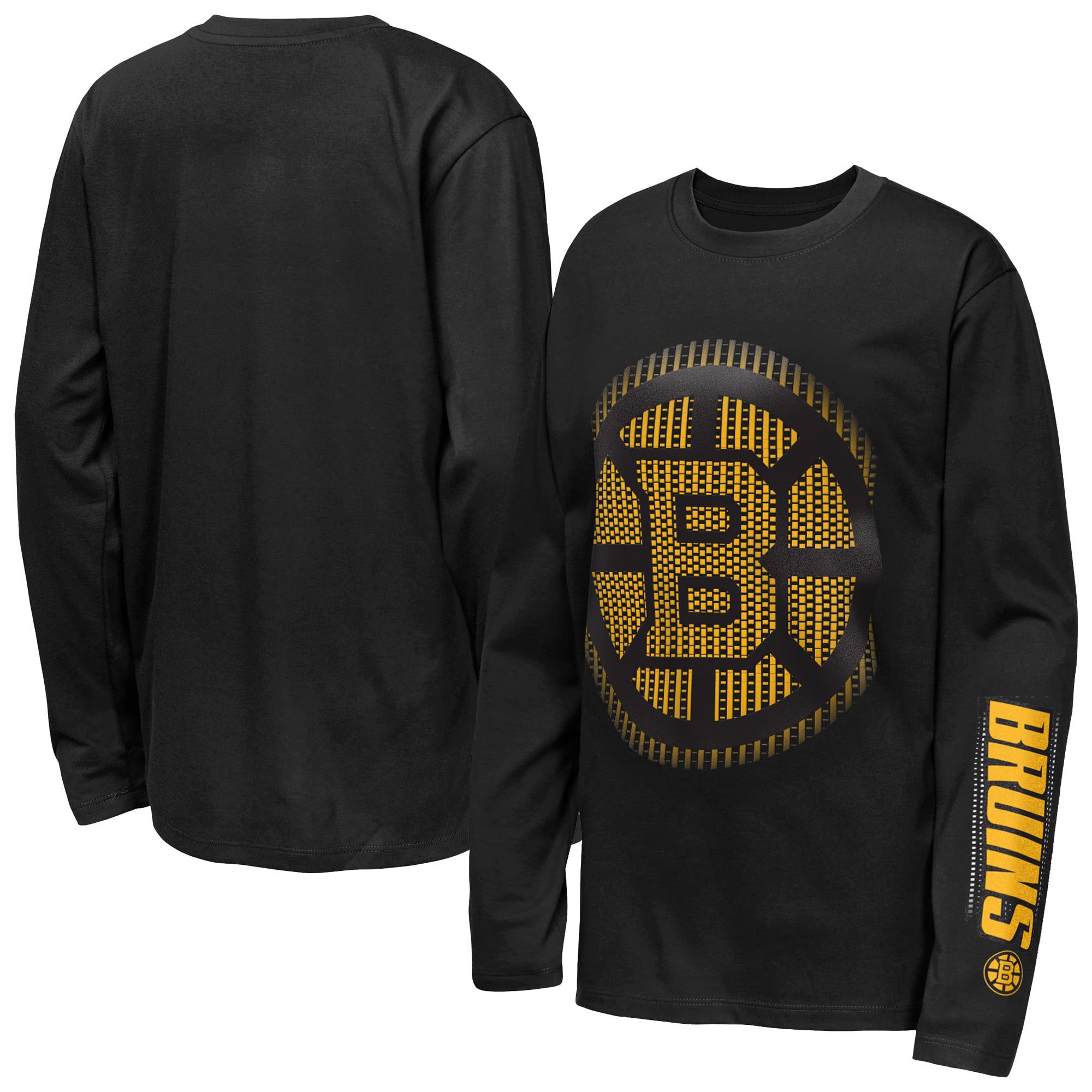 Youth Outerstuff Black Boston Bruins Regroup & Reset Long Sleeve T-Shirt