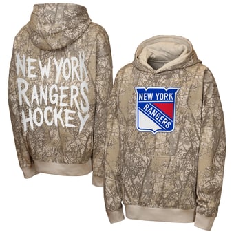 Youth Outerstuff Natural New York Rangers Fast & Furious Oversized Pullover Hoodie