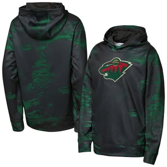 Youth Outerstuff  Black Minnesota Wild Team Dynamics Hoodie