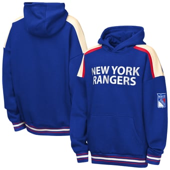Youth Outerstuff  Blue New York Rangers Camaraderie Oversized Fleece Hoodie
