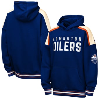 Youth Outerstuff  Royal Edmonton Oilers Camaraderie Oversized Fleece Hoodie