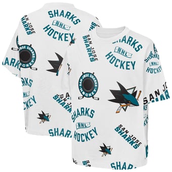 Youth Outerstuff  White San Jose Sharks Unstoppable Elevated T-Shirt
