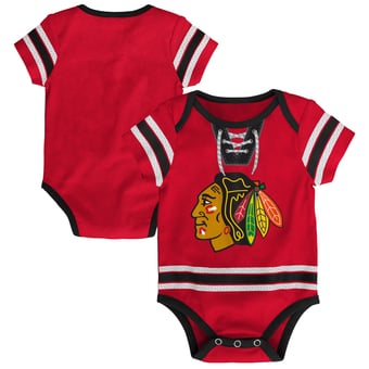 Newborn Outerstuff  Red Chicago Blackhawks Hockey Bodysuit
