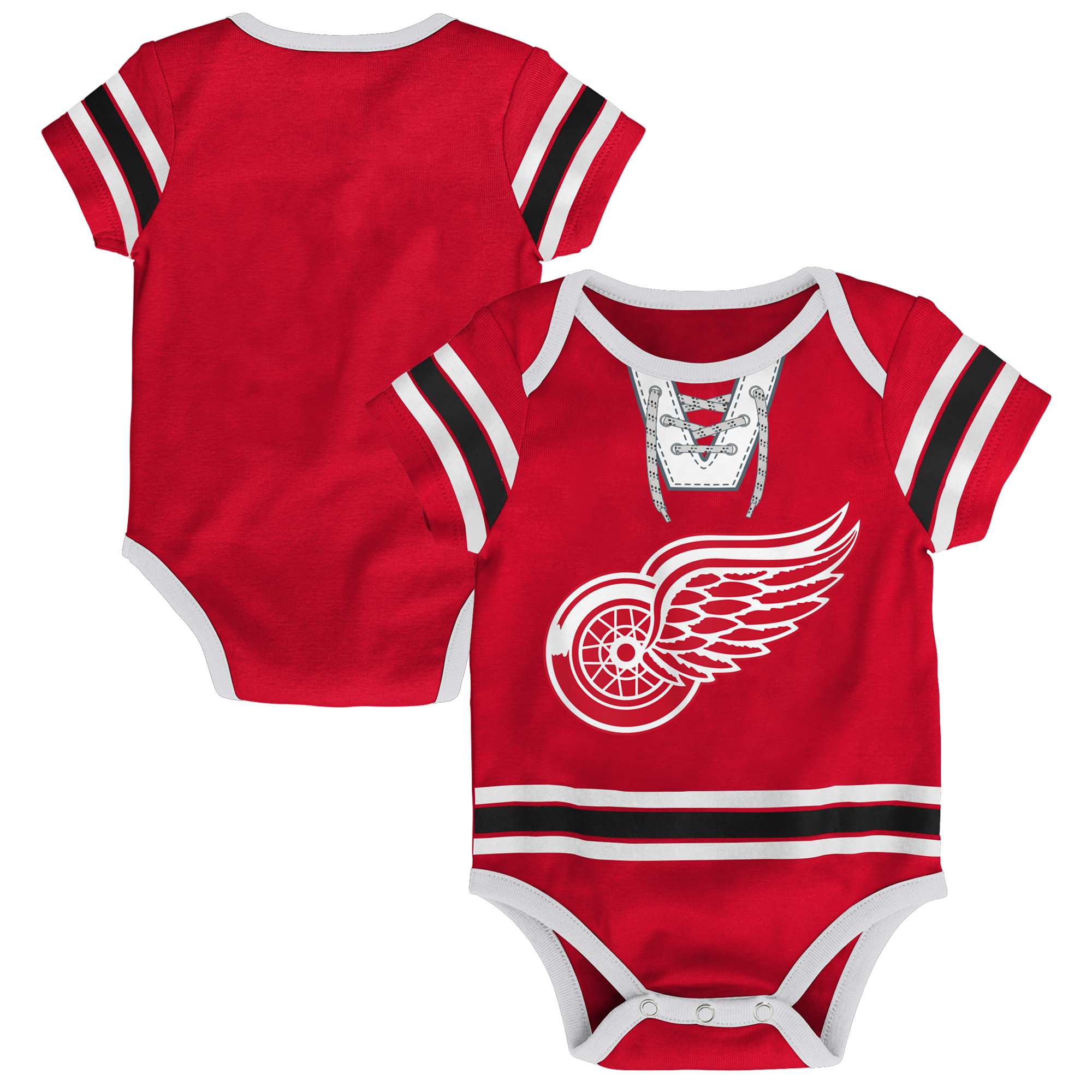 Newborn Outerstuff  Red Detroit Red Wings Hockey Bodysuit
