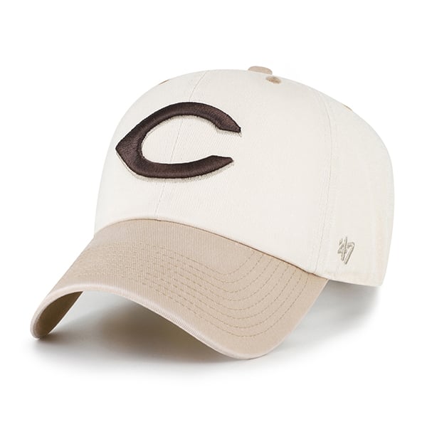 Men's '47  Natural/Tan Cincinnati Reds Neutral Terrain Clean Up Adjustable Hat