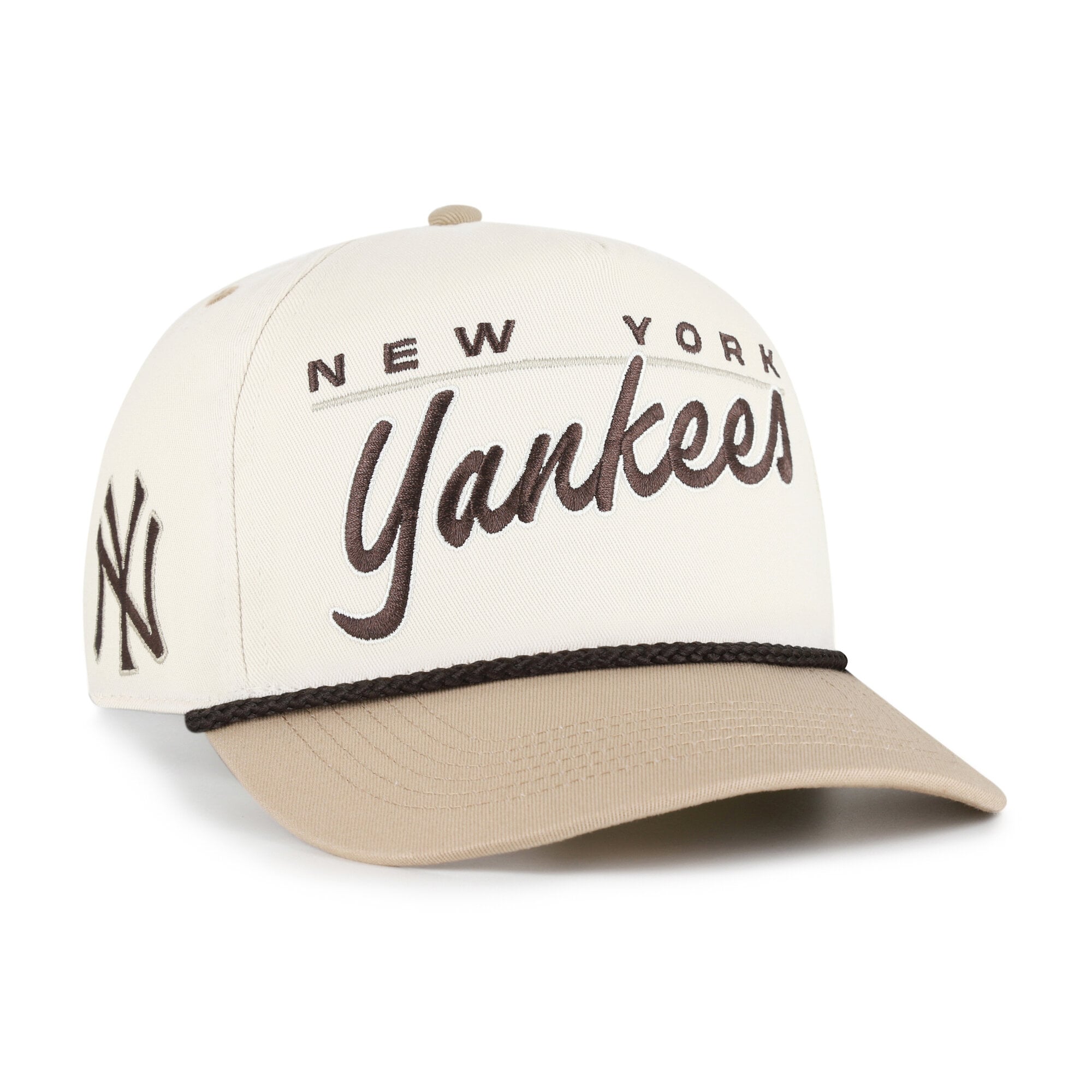 Men's '47  Natural/Tan New York Yankees Neutral Terrain Hitch Rope Adjustable Hat