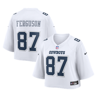 Women's Nike Jake Ferguson White Dallas Cowboys Cropped Fashion Game Jersey
