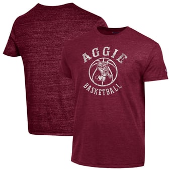 Men's Champion  Maroon Texas A&M Aggies Ol' Sarge Basketball Tri-Blend T-Shirt