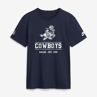 Men's Nike Navy Dallas Cowboys Always Prepared Essential Cotton Long Sleeve T-Shirt
