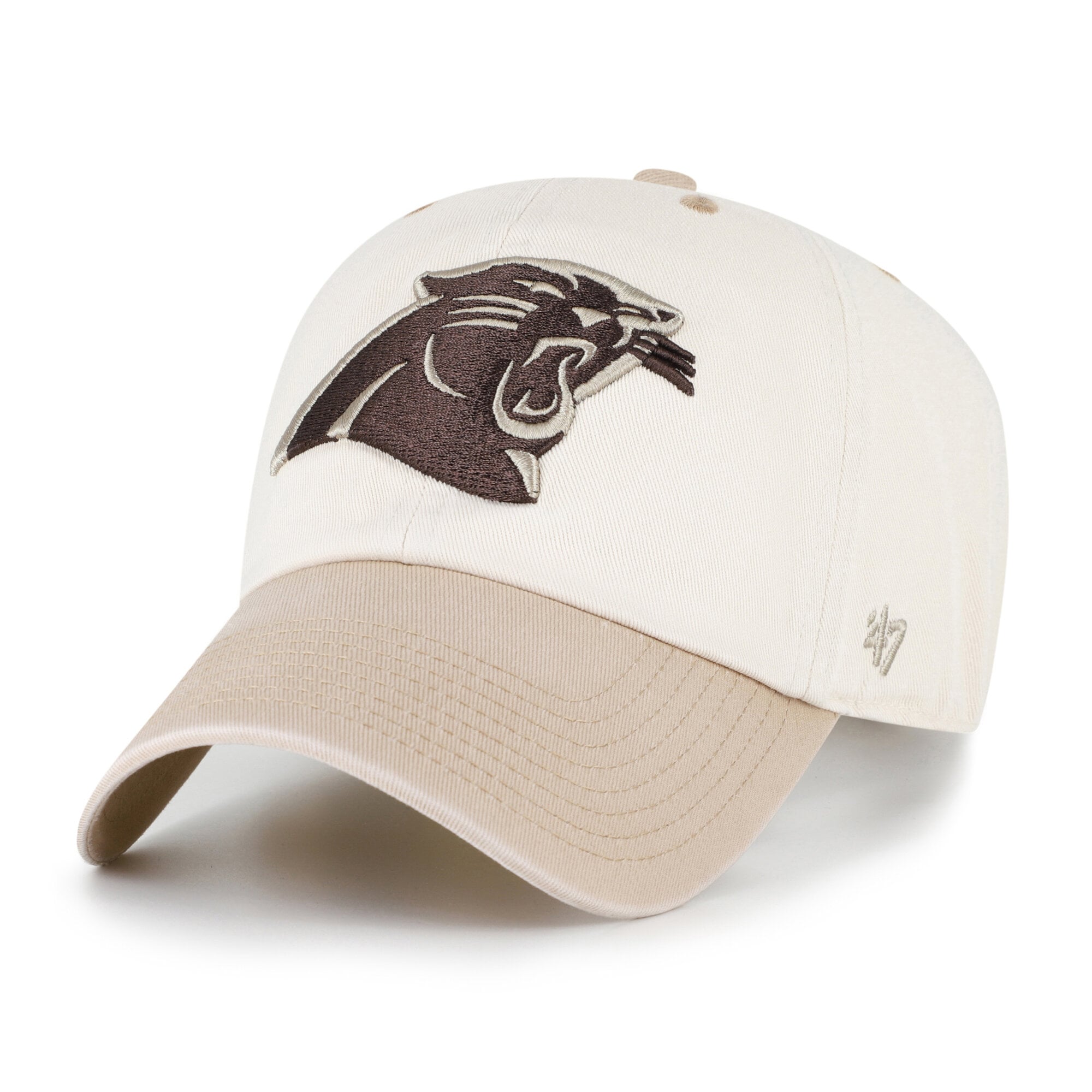 Men's '47  Natural/Tan Carolina Panthers Neutral Terrain Clean Up Adjustable Hat