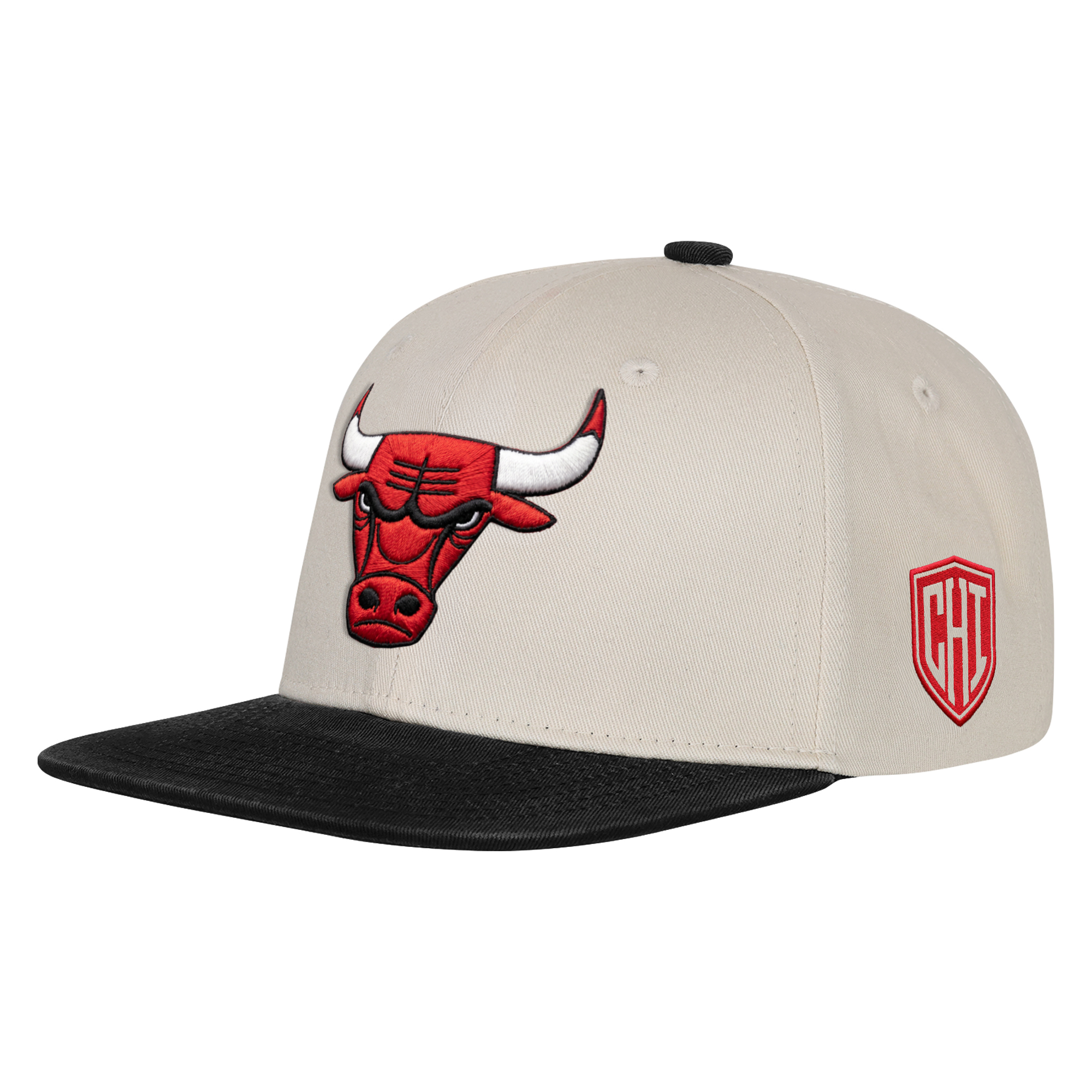 Youth Outerstuff Natural/Black Chicago Bulls Stacks Snapback Hat