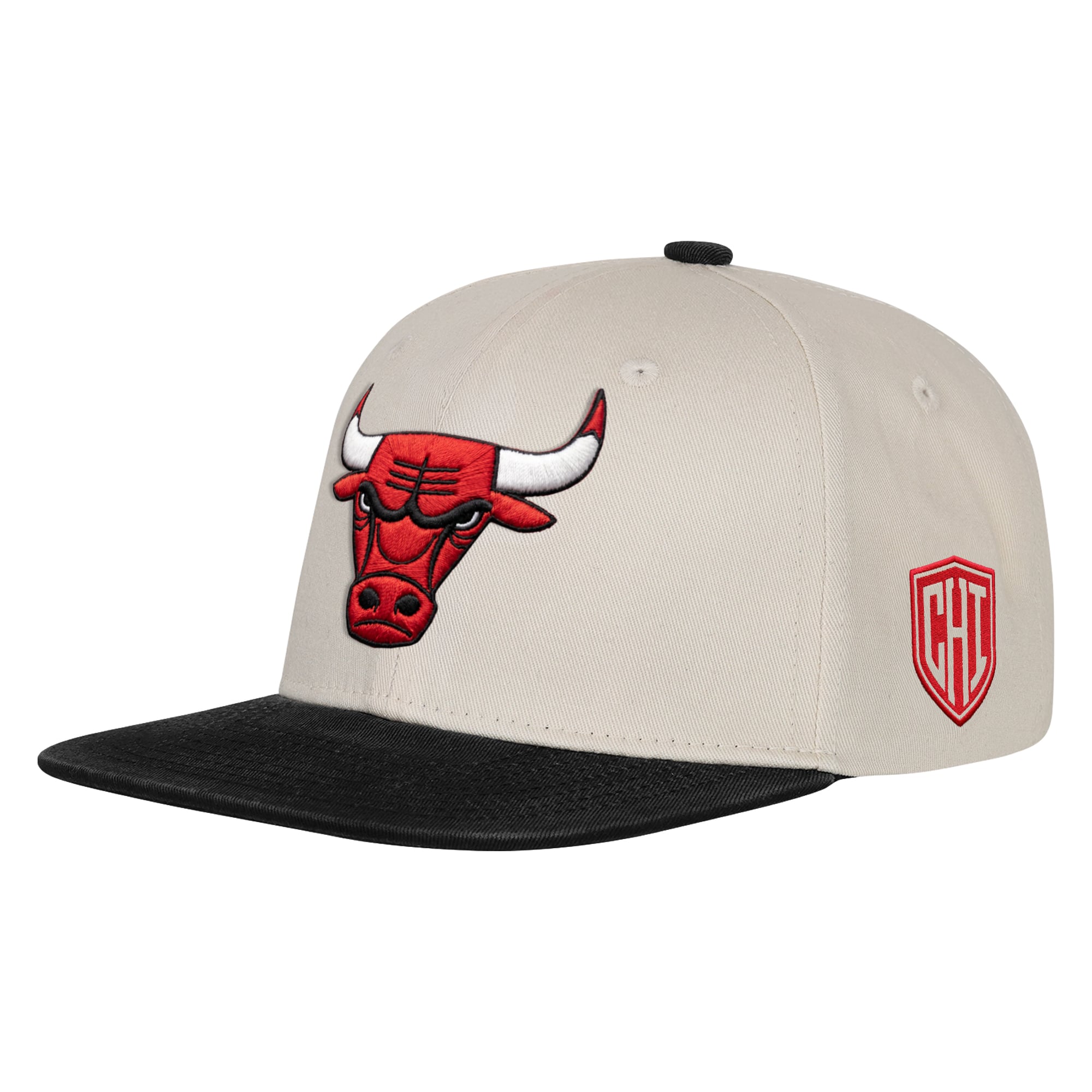 Youth Outerstuff Natural/Black Chicago Bulls Stacks Snapback Hat