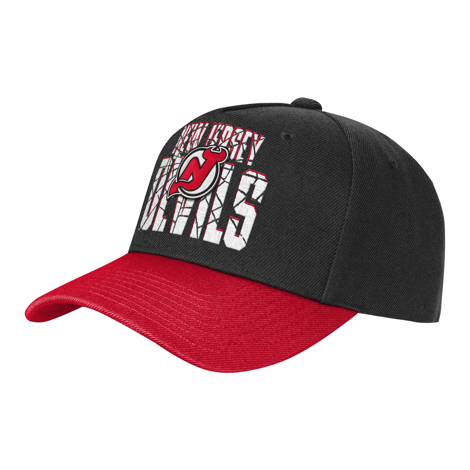 Youth Outerstuff Black/Red New Jersey Devils Ice Breaker Adjustable Hat