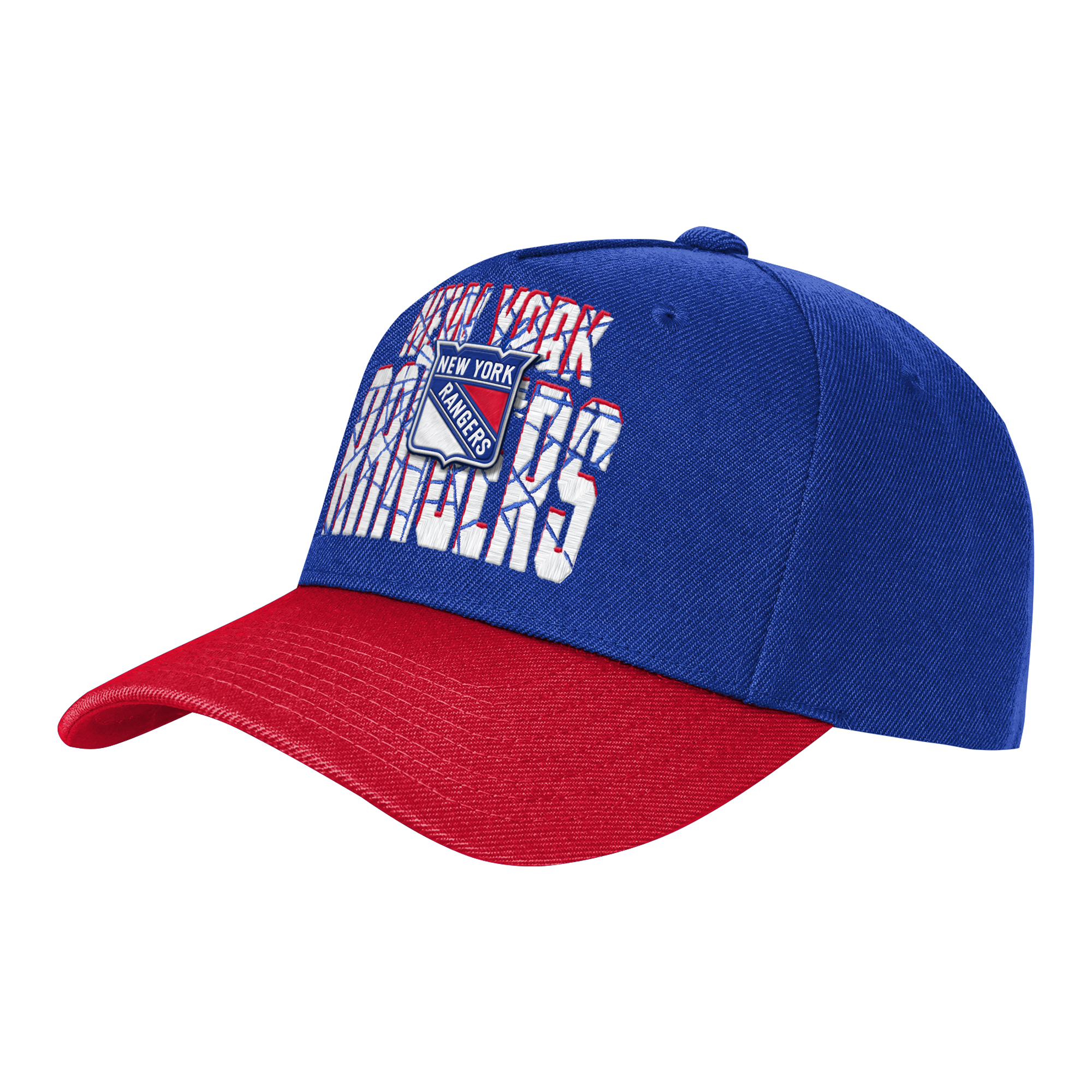 Youth Outerstuff Royal/Red New York Rangers Ice Breaker Adjustable Hat