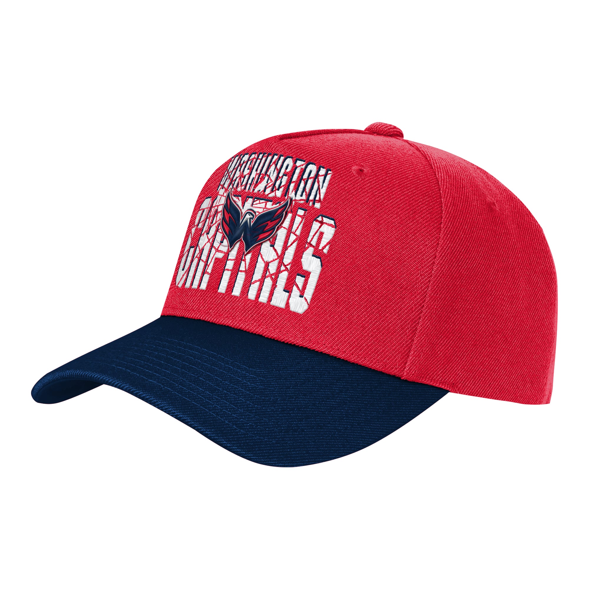 Youth Outerstuff Red/Navy Washington Capitals Ice Breaker Adjustable Hat