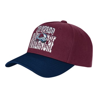 Youth Outerstuff Burgundy/Navy Colorado Avalanche Ice Breaker Adjustable Hat