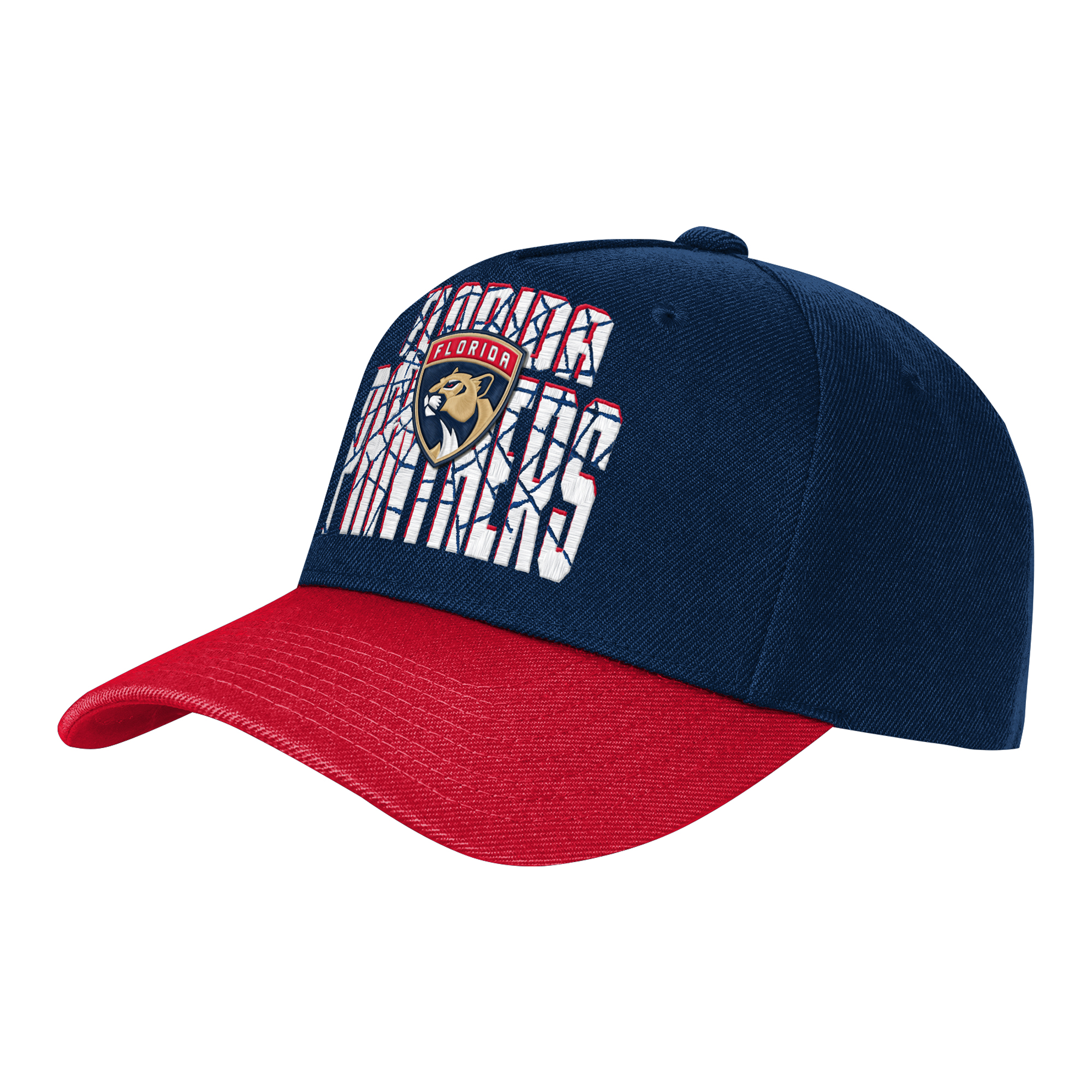 Youth Outerstuff Navy/Red Florida Panthers Ice Breaker Adjustable Hat