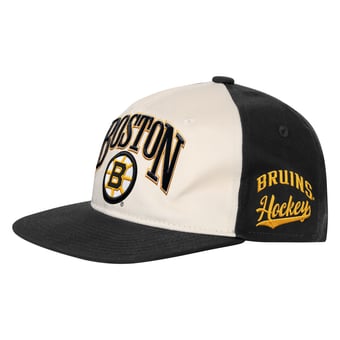 Youth Outerstuff Natural/Black Boston Bruins Arch Snapback Hat