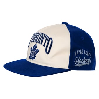 Youth Outerstuff Natural/Blue Toronto Maple Leafs Arch Snapback Hat