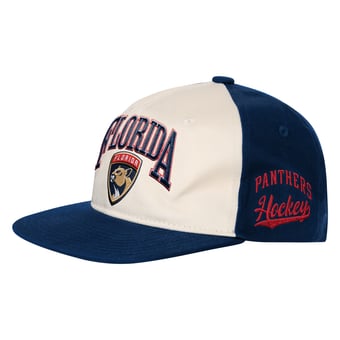 Youth Outerstuff Natural/Navy Florida Panthers Arch Snapback Hat