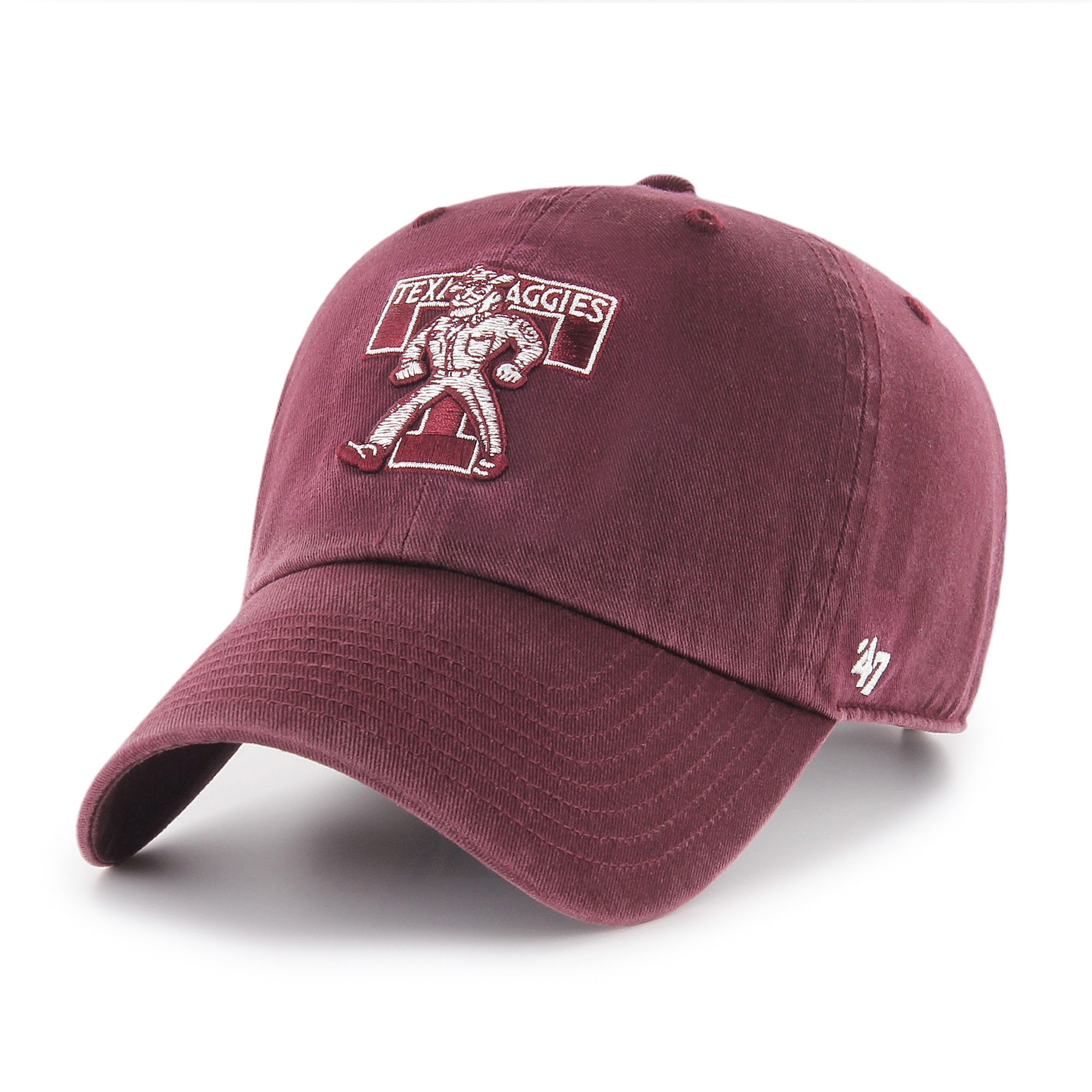 Unisex ’47 Maroon Texas A&M Aggies Mascot Clean Up Adjustable Hat Unisex ’47 Maroon Texas A&M Aggies Mascot Clean Up Adjustable Hat