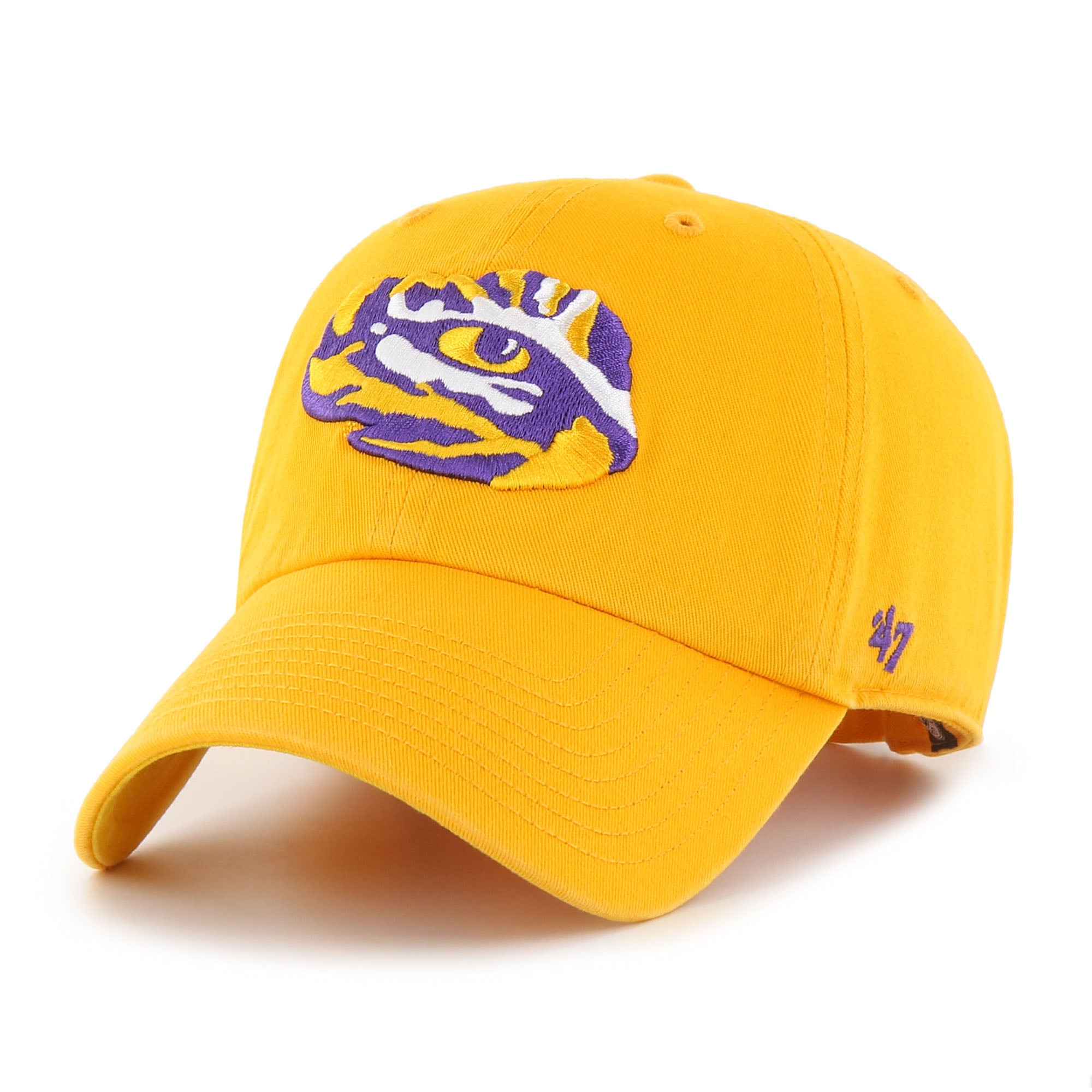 Unisex '47  Gold LSU Tigers Mascot Clean Up Adjustable Hat