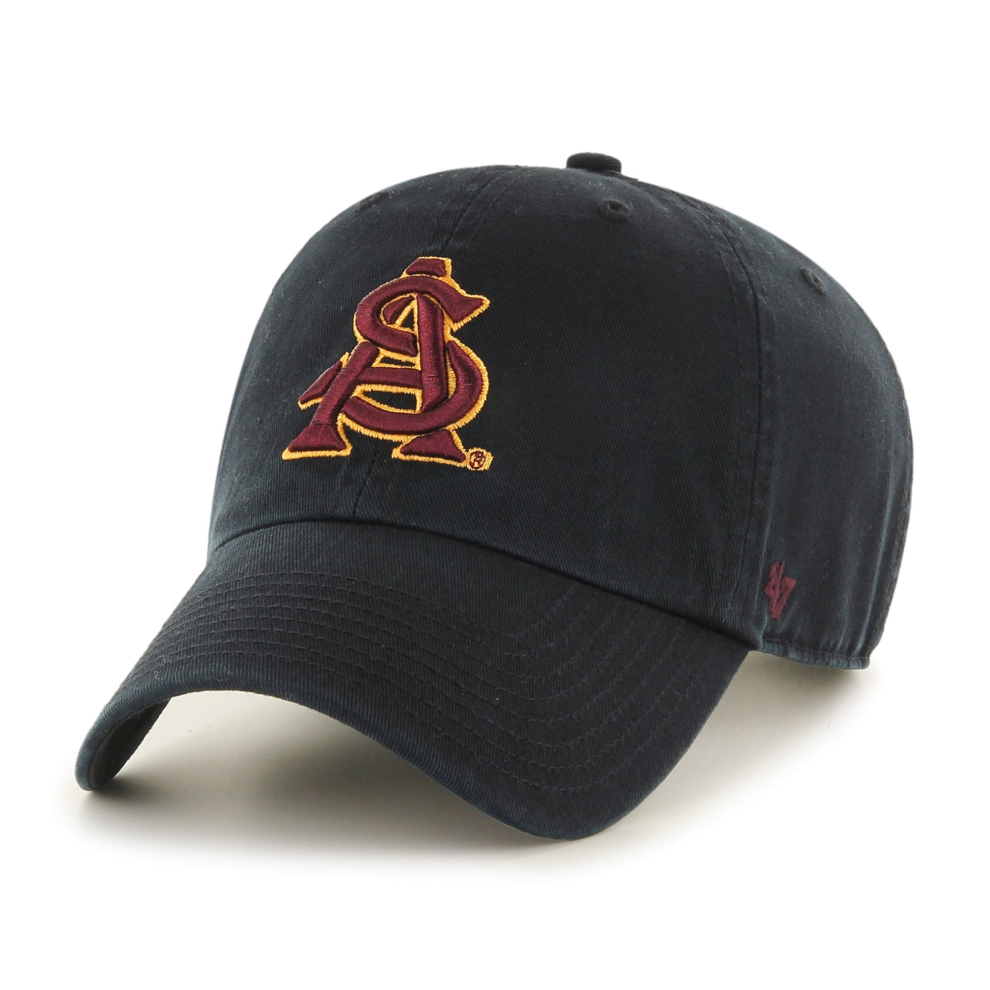 Men's '47  Black Arizona State Sun Devils Clean Up Adjustable Hat