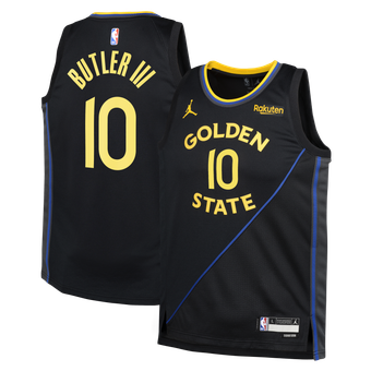 Youth Jordan Brand Jimmy Butler III Black Golden State Warriors Swingman Jersey - Statement Edition