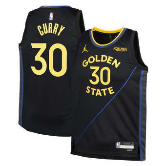 Youth Jordan Brand Stephen Curry Black Golden State Warriors Swingman Player Jersey - Statement Edition