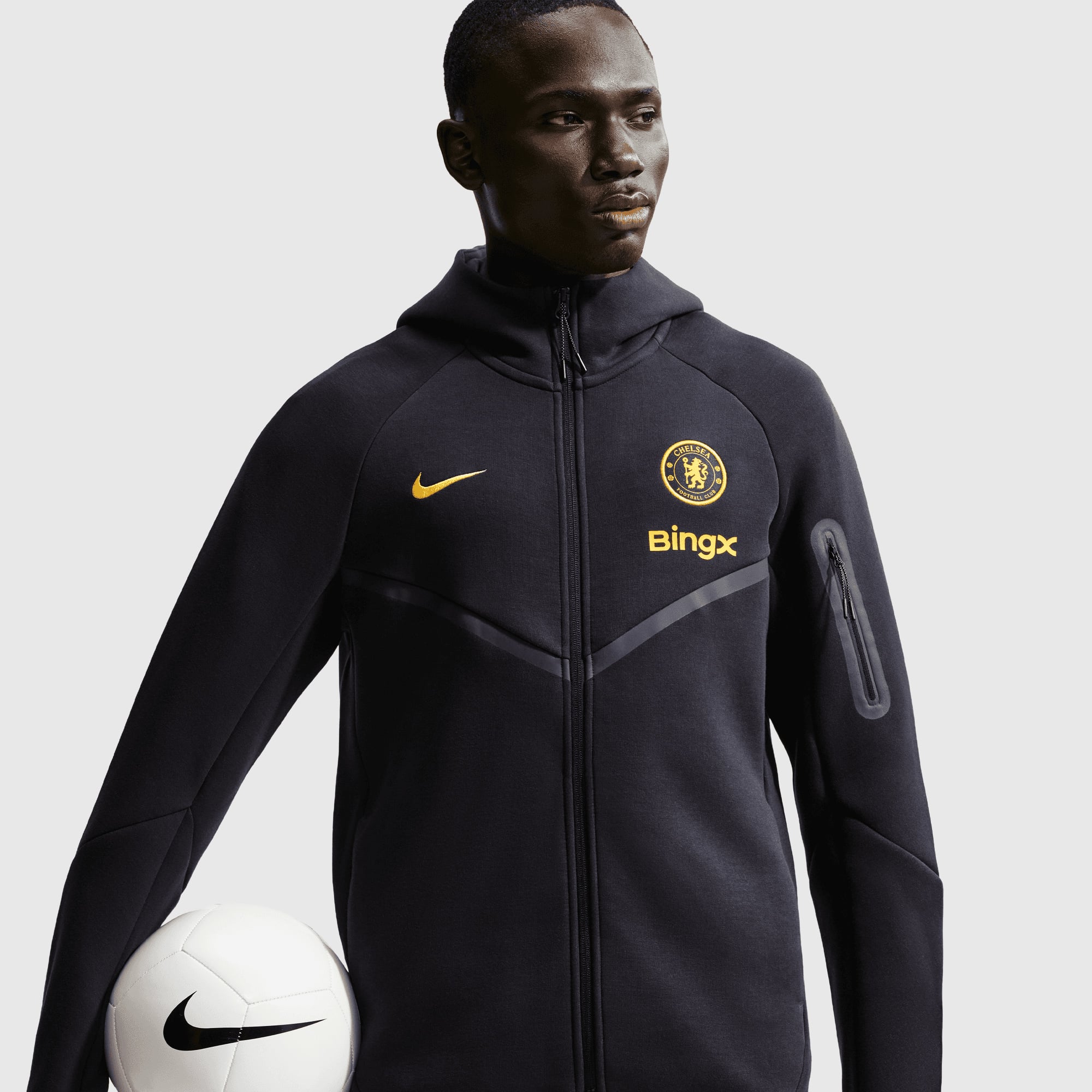 Chelsea Nike Tech Fleece Full Zip Hoodie – Pitch Blue
