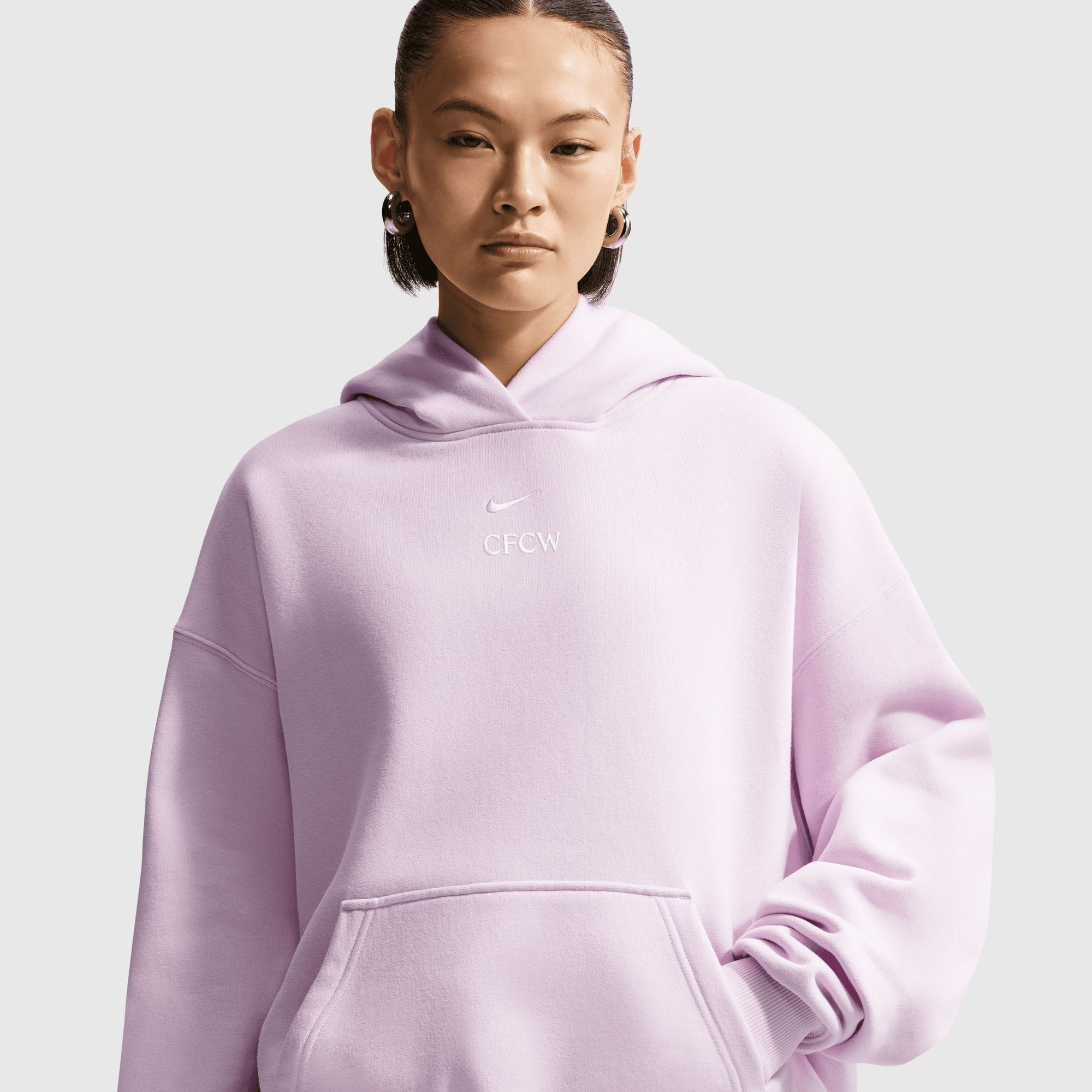 Sudadera con capucha oversize Nike del Chelsea CFCW - Lila desteñido - Mujer