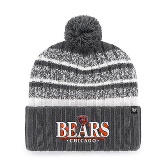 Men's '47  Charcoal Chicago Bears Tavern Cuffed Knit Hat with Pom