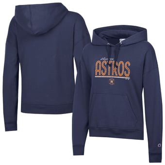 Women's Champion Navy Houston Astros Vintage Powerblend Hoodie